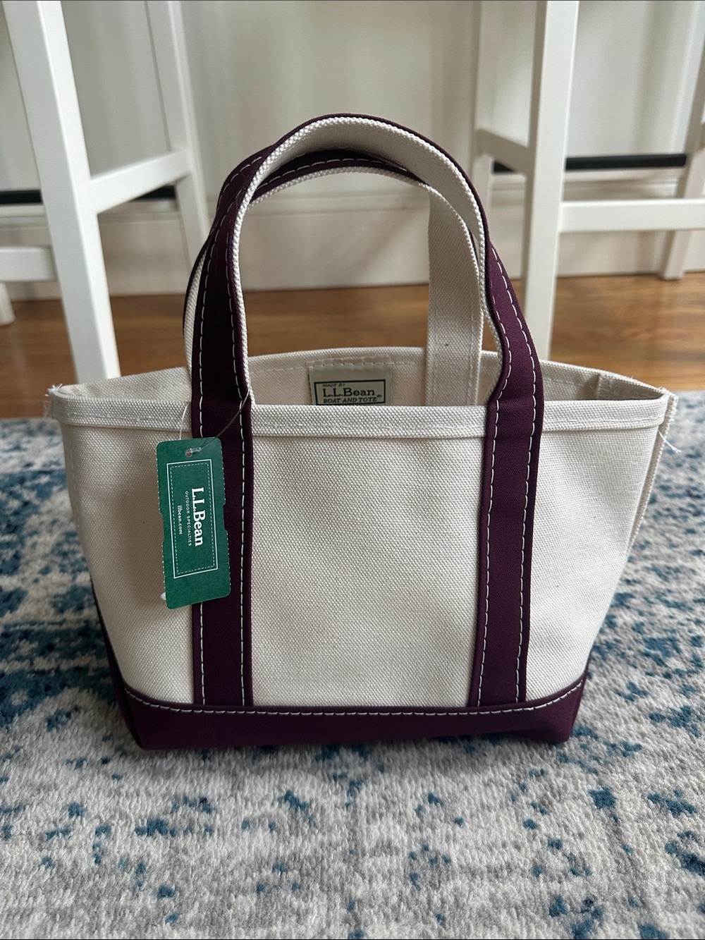 NWT LL Bean boat tote mini fig color